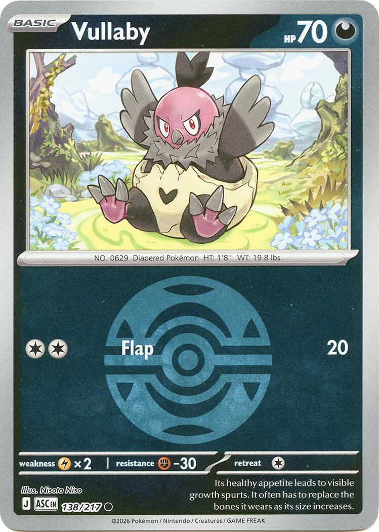 Vullaby (138/217) (Dusk Ball) [Mega Evolution: Ascended Heroes] | Clutch Gaming