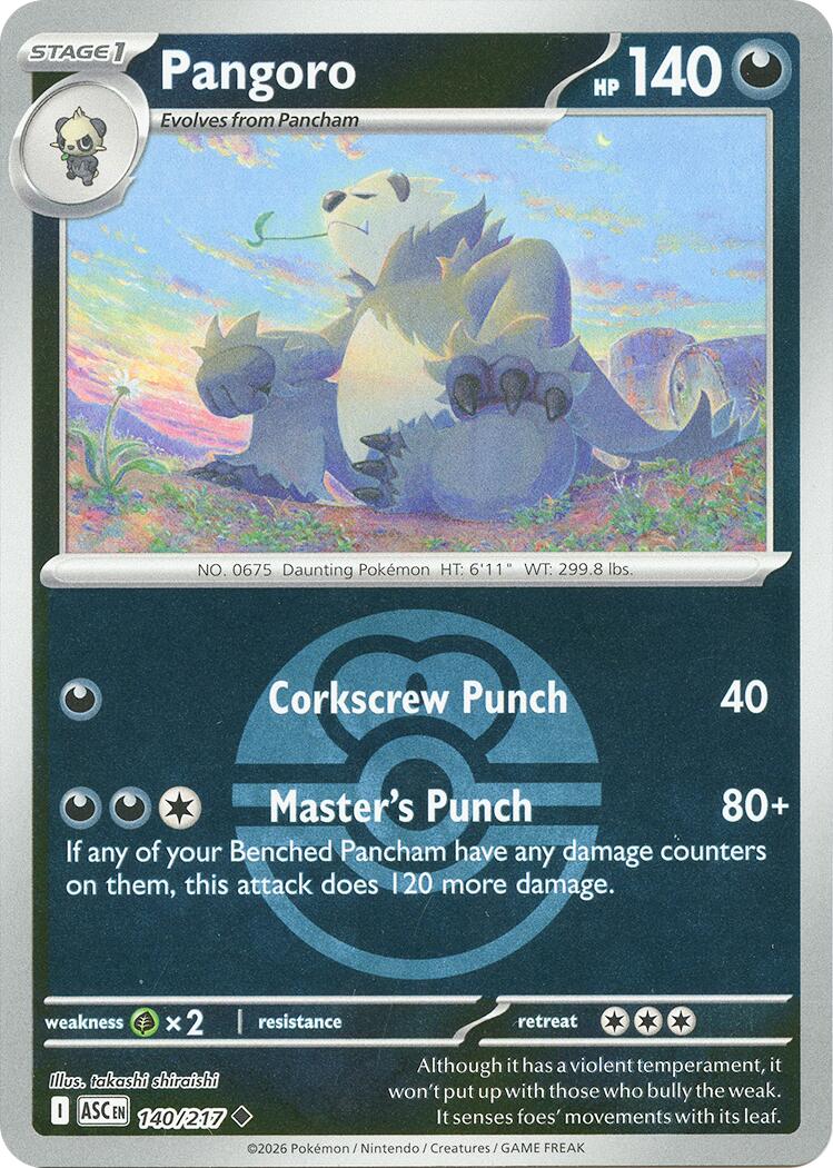 Pangoro (140/217) (Love Ball) [Mega Evolution: Ascended Heroes] | Clutch Gaming