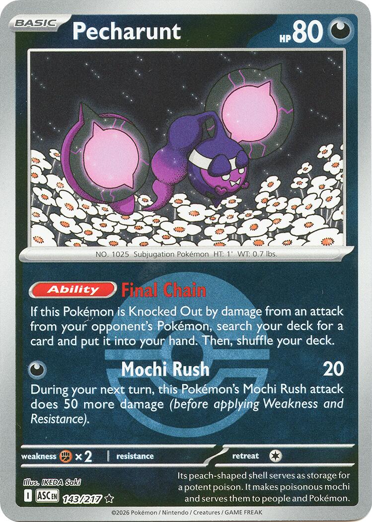 Pecharunt (143/217) (Poke Ball) [Mega Evolution: Ascended Heroes] | Clutch Gaming