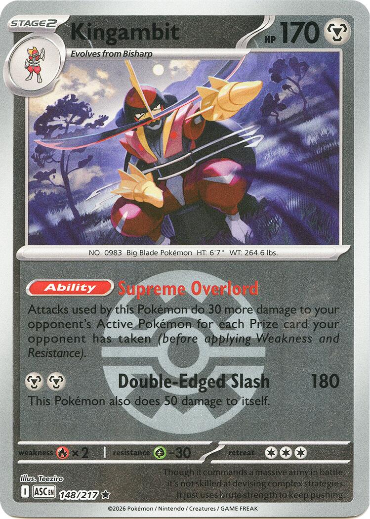 Kingambit (148/217) (Quick Ball) [Mega Evolution: Ascended Heroes] | Clutch Gaming