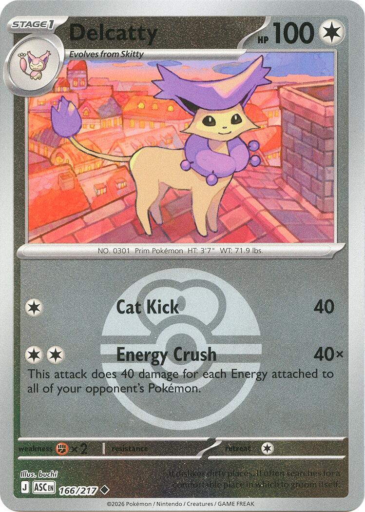 Delcatty (166/217) (Love Ball) [Mega Evolution: Ascended Heroes] | Clutch Gaming