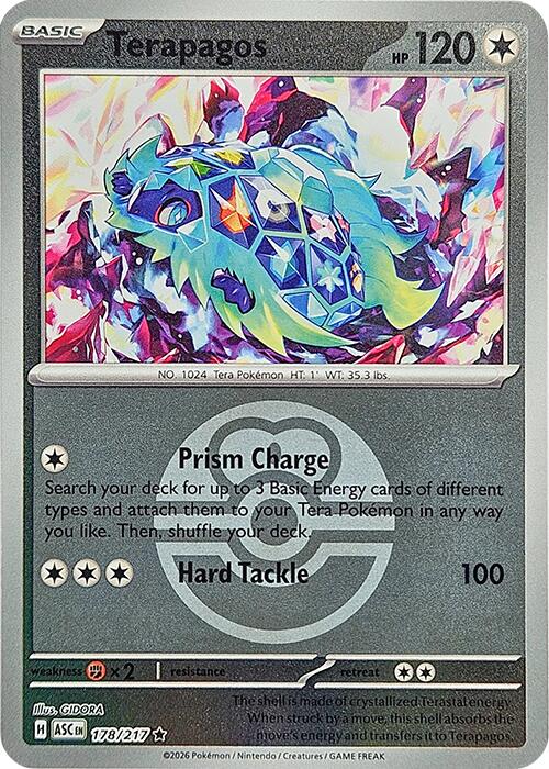 Terapagos (178/217) (Love Ball) [Mega Evolution: Ascended Heroes] | Clutch Gaming