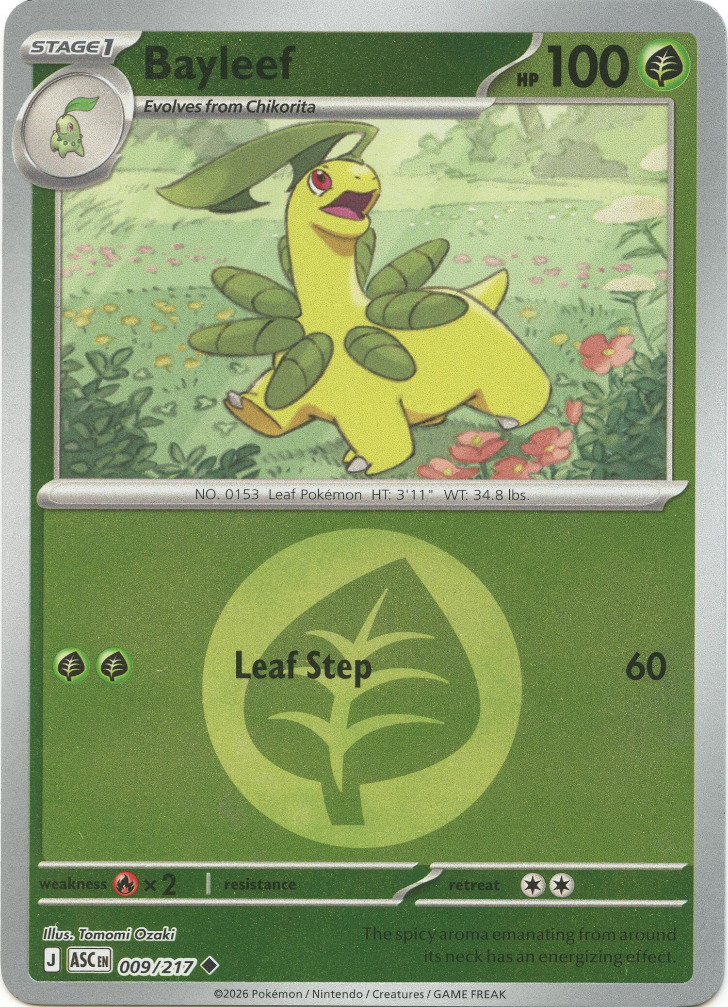 Bayleef (009/217) (Energy Symbol Pattern) [Mega Evolution: Ascended Heroes] | Clutch Gaming