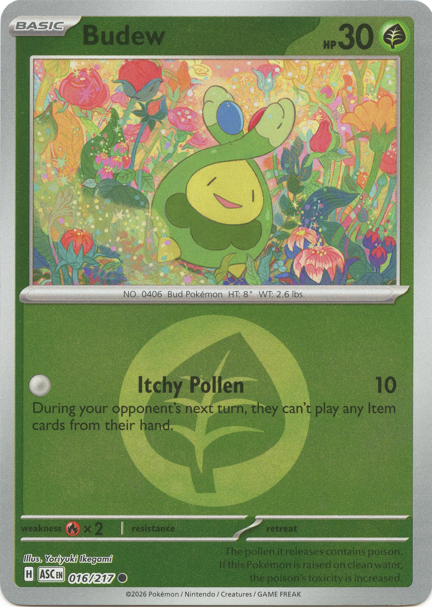 Budew (016/217) (Energy Symbol Pattern) [Mega Evolution: Ascended Heroes] | Clutch Gaming
