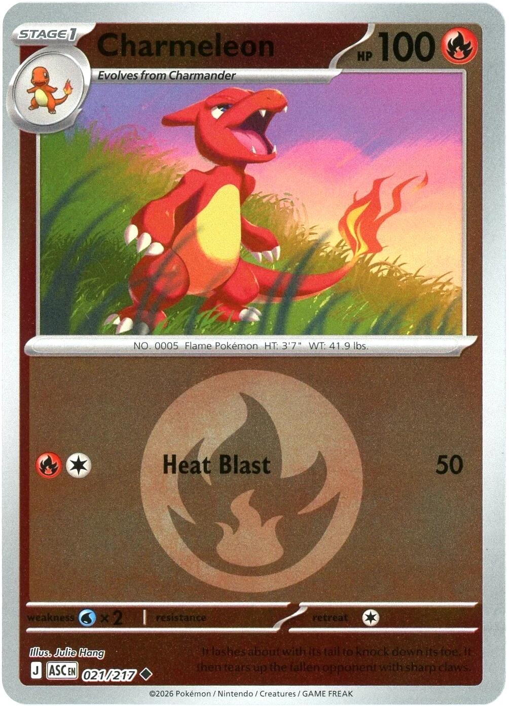 Charmeleon (021/217) (Energy Symbol Pattern) [Mega Evolution: Ascended Heroes] | Clutch Gaming