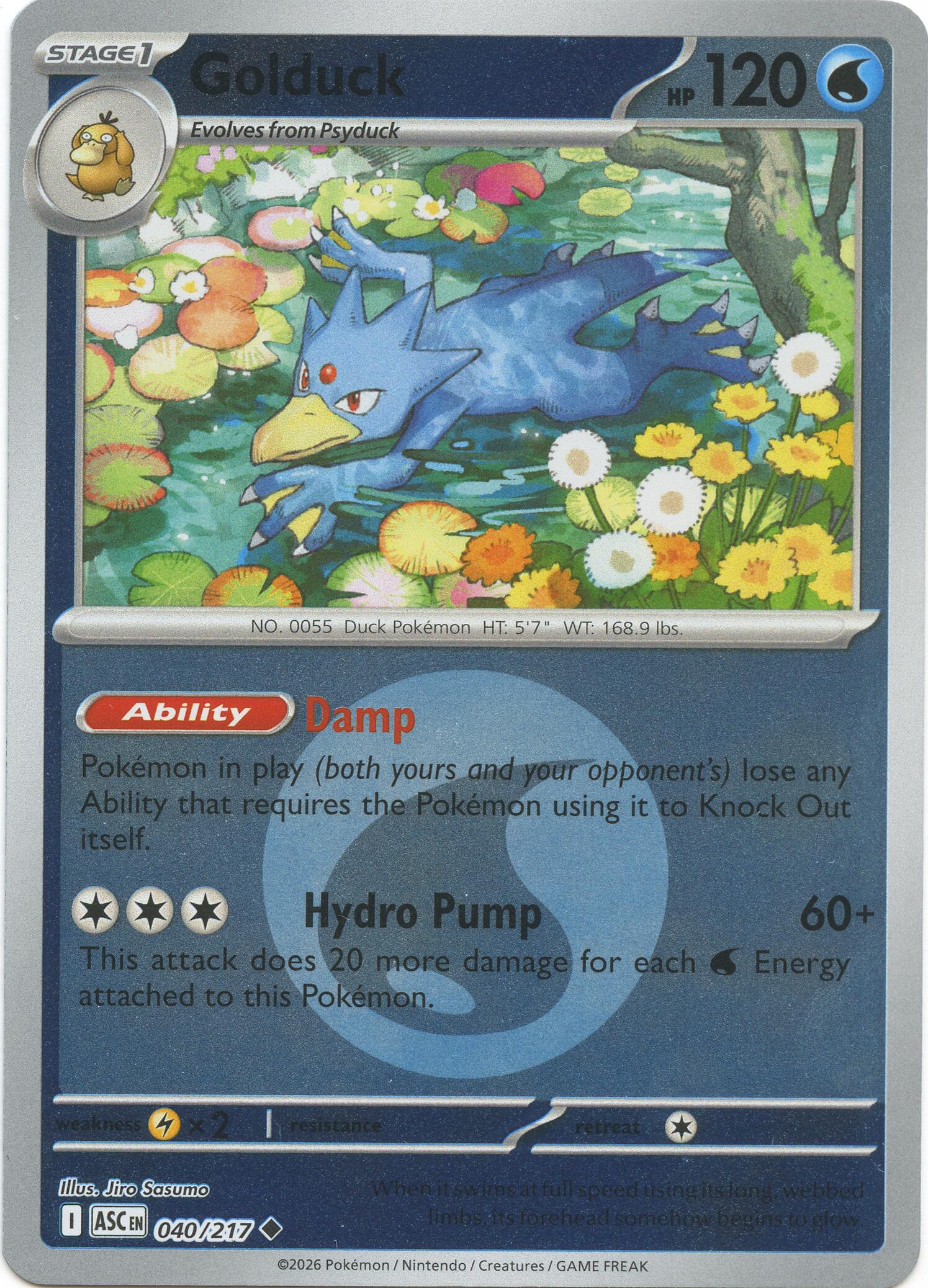 Golduck (040/217) (Energy Symbol Pattern) [Mega Evolution: Ascended Heroes] | Clutch Gaming