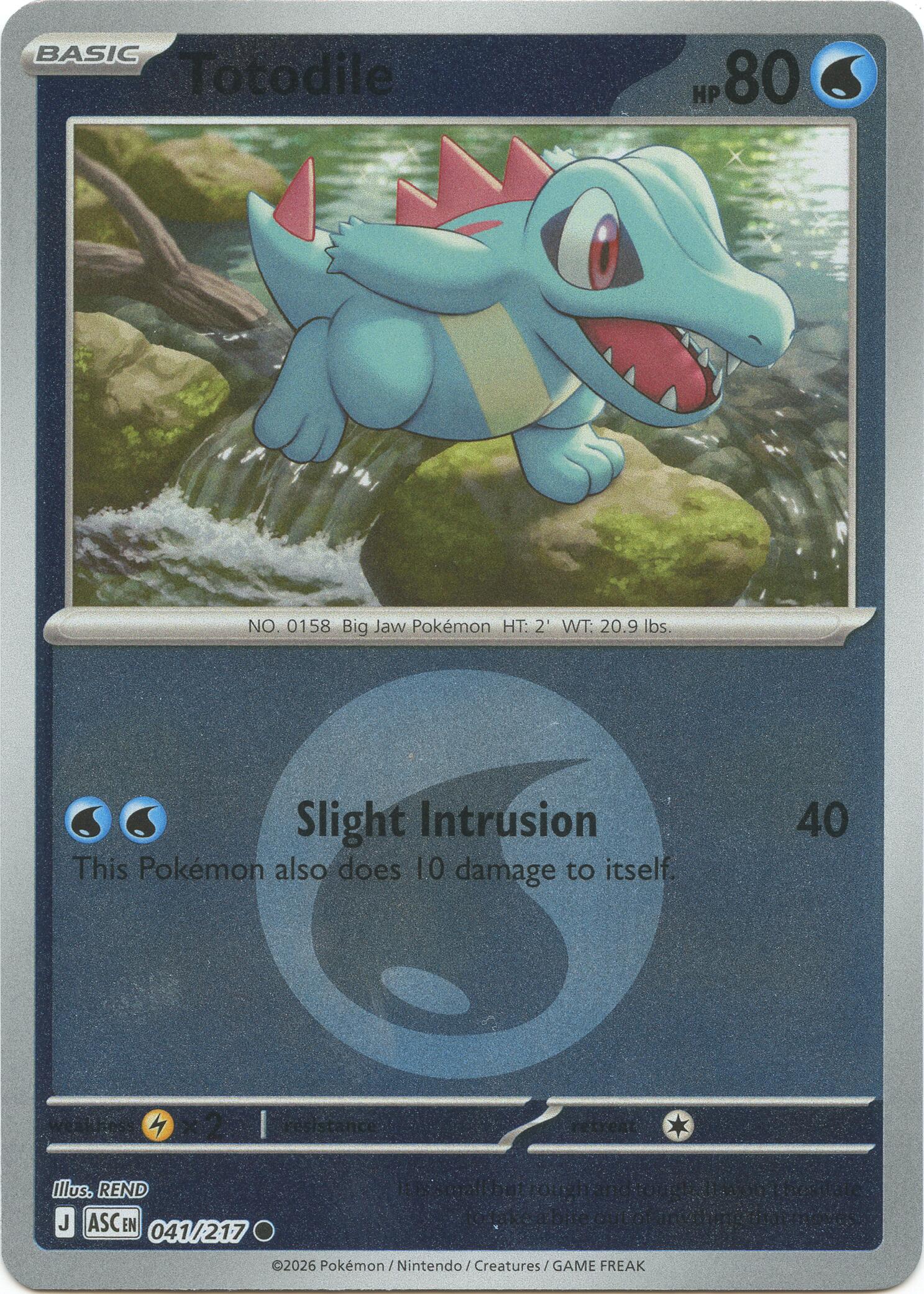 Totodile (041/217) (Energy Symbol Pattern) [Mega Evolution: Ascended Heroes] | Clutch Gaming