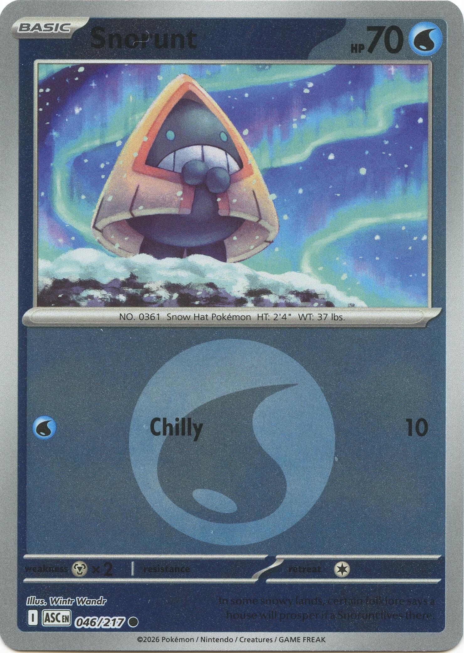 Snorunt (046/217) (Energy Symbol Pattern) [Mega Evolution: Ascended Heroes] | Clutch Gaming