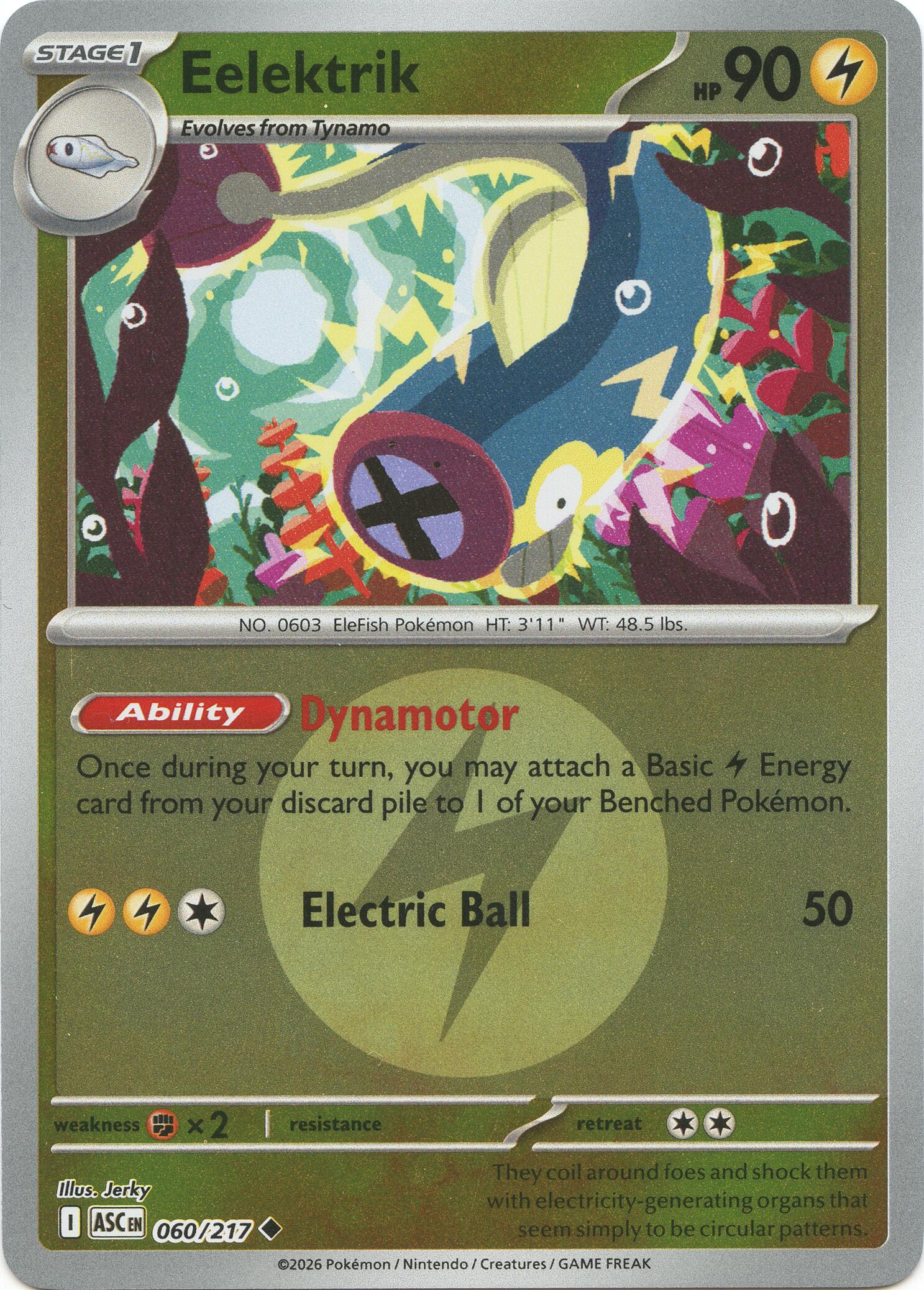 Eelektrik (060/217) (Energy Symbol Pattern) [Mega Evolution: Ascended Heroes] | Clutch Gaming