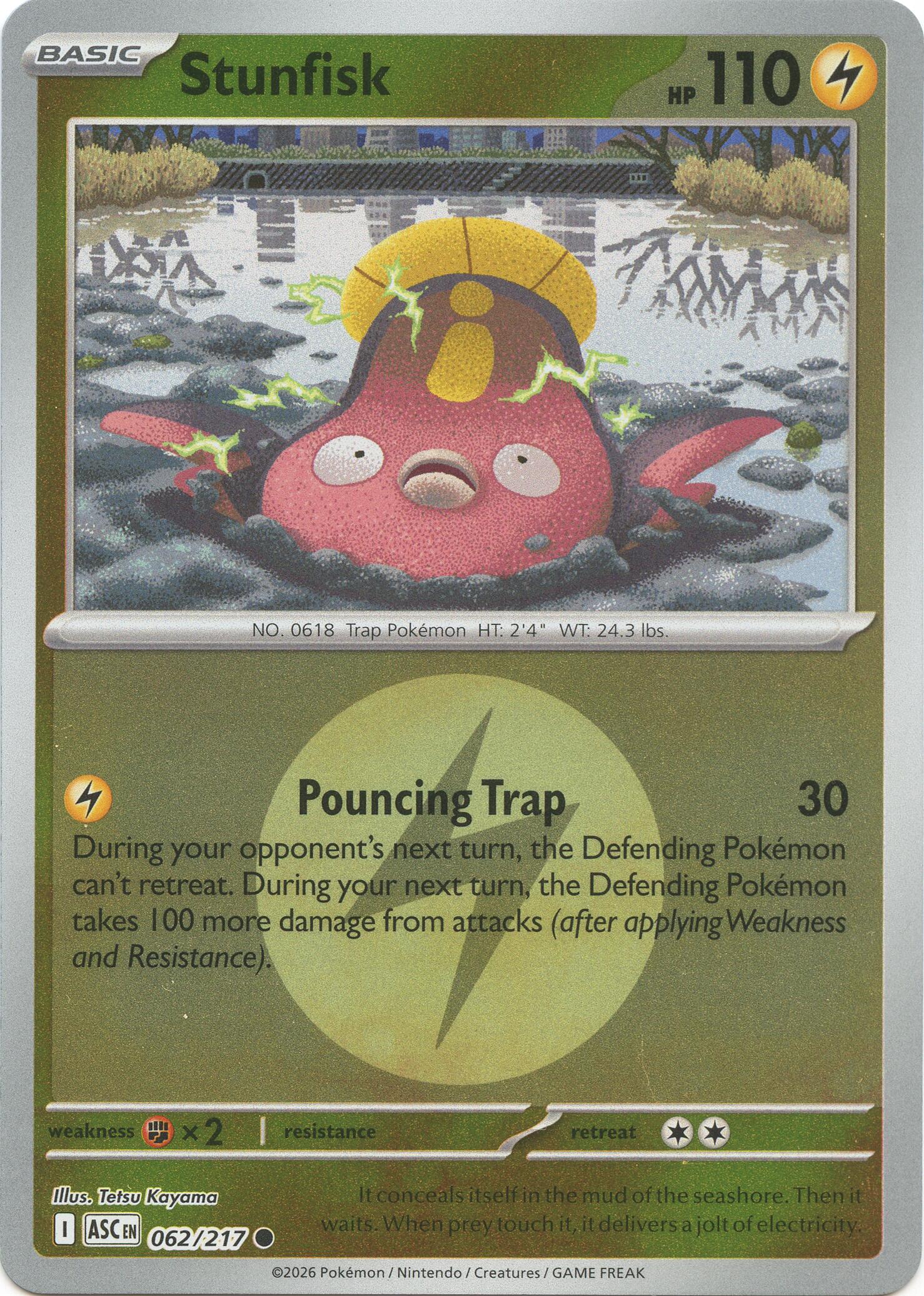 Stunfisk (062/217) (Energy Symbol Pattern) [Mega Evolution: Ascended Heroes] | Clutch Gaming