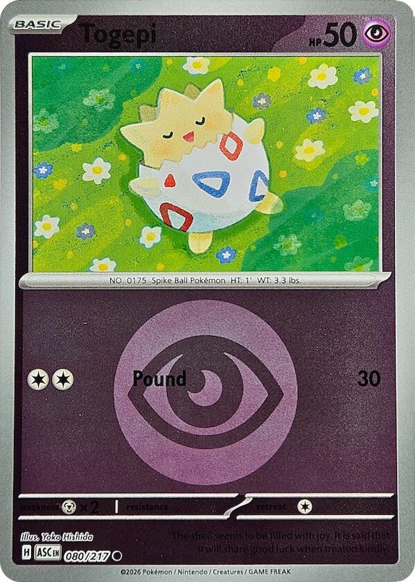Togepi (080/217) (Energy Symbol Pattern) [Mega Evolution: Ascended Heroes] | Clutch Gaming