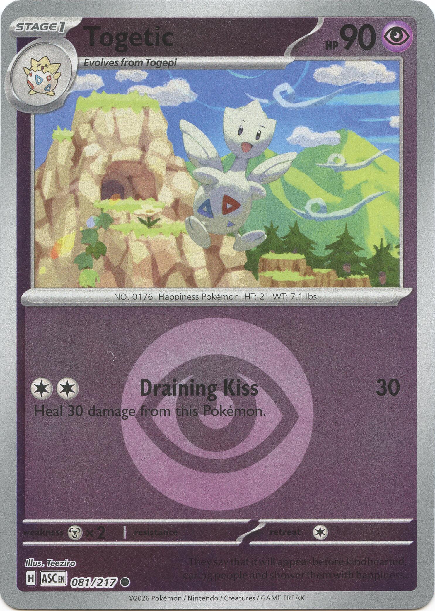 Togetic (081/217) (Energy Symbol Pattern) [Mega Evolution: Ascended Heroes] | Clutch Gaming