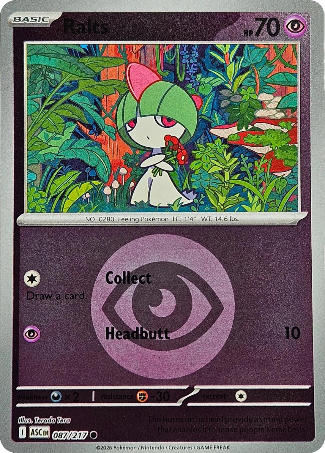 Ralts (087/217) (Energy Symbol Pattern) [Mega Evolution: Ascended Heroes] | Clutch Gaming