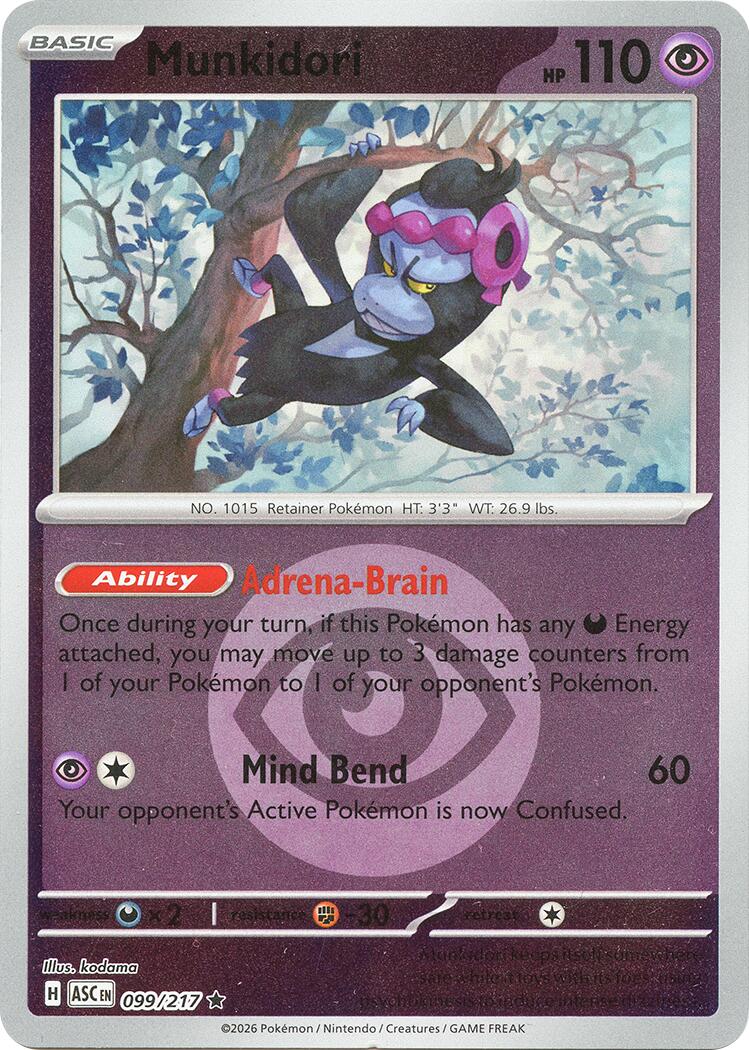 Munkidori (099/217) (Energy Symbol Pattern) [Mega Evolution: Ascended Heroes] | Clutch Gaming