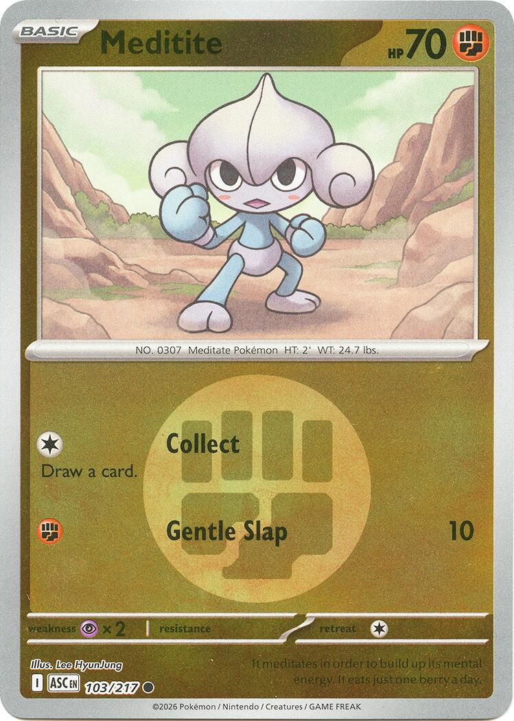 Meditite (103/217) (Energy Symbol Pattern) [Mega Evolution: Ascended Heroes] | Clutch Gaming