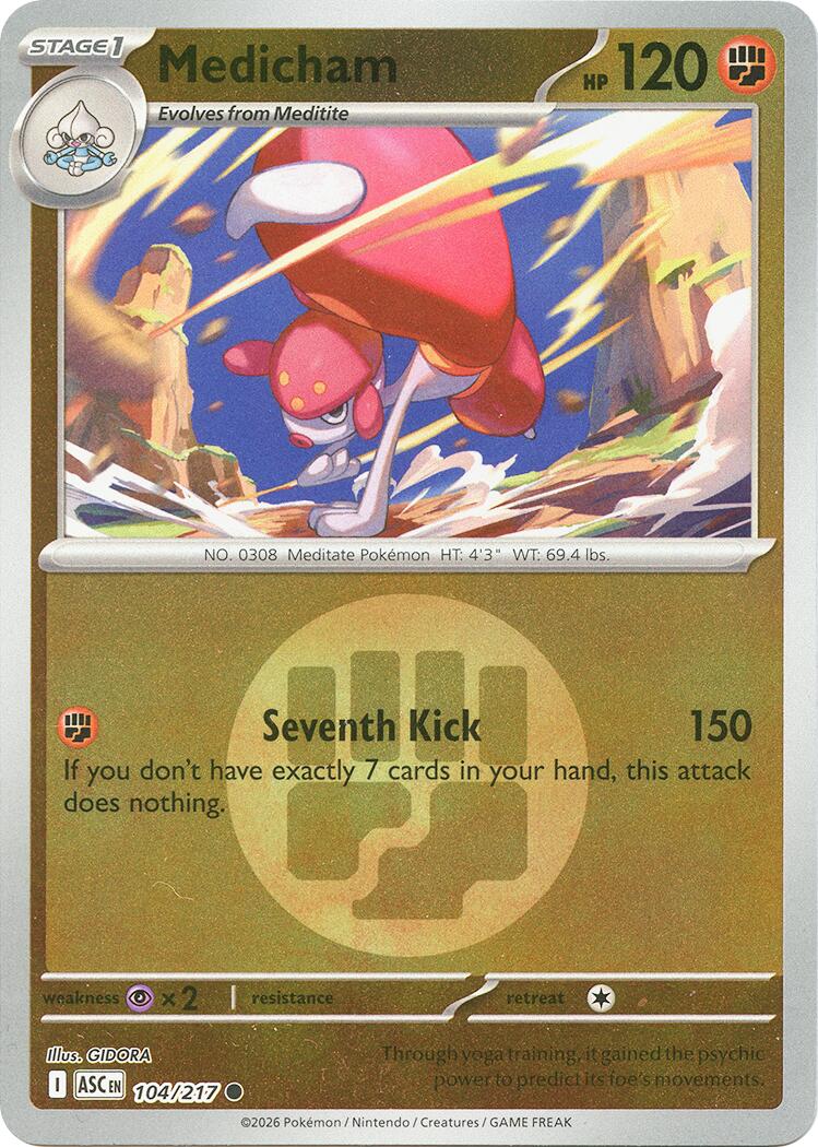 Medicham (104/217) (Energy Symbol Pattern) [Mega Evolution: Ascended Heroes] | Clutch Gaming