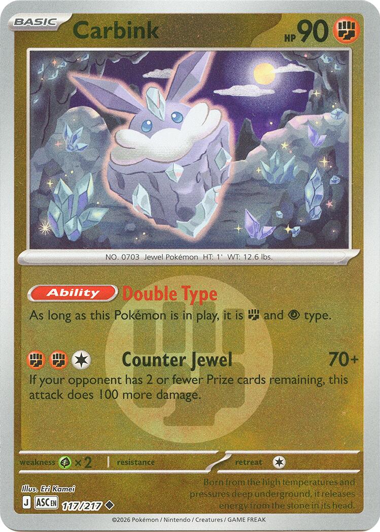 Carbink (117/217) (Energy Symbol Pattern) [Mega Evolution: Ascended Heroes] | Clutch Gaming