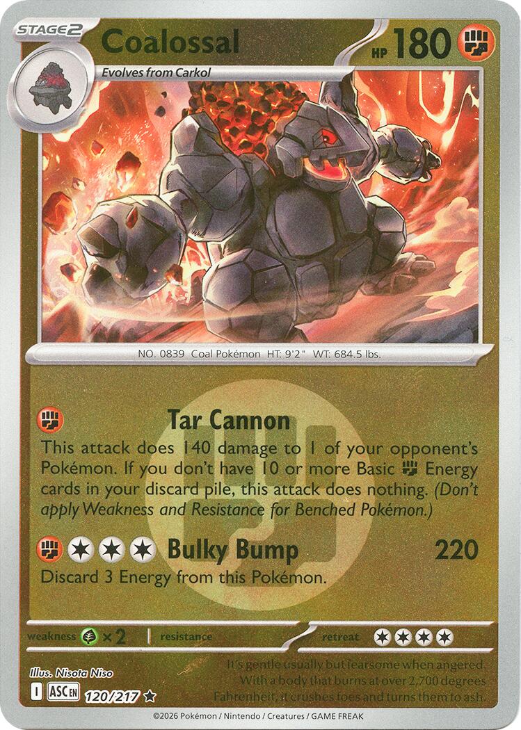 Coalossal (120/217) (Energy Symbol Pattern) [Mega Evolution: Ascended Heroes] | Clutch Gaming
