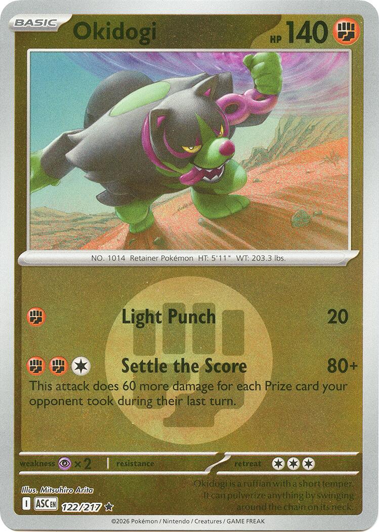 Okidogi (122/217) (Energy Symbol Pattern) [Mega Evolution: Ascended Heroes] | Clutch Gaming