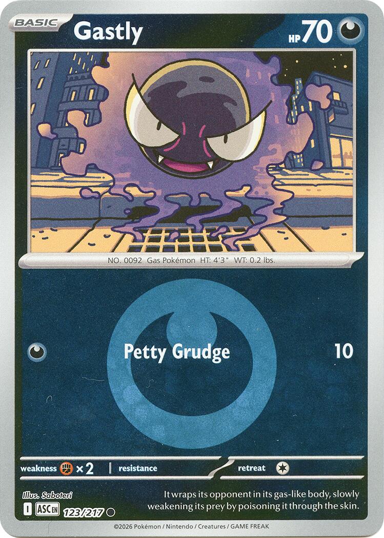 Gastly (123/217) (Energy Symbol Pattern) [Mega Evolution: Ascended Heroes] | Clutch Gaming