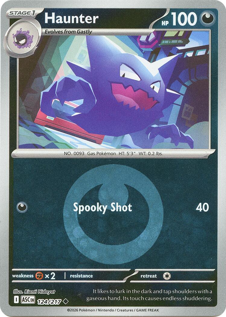Haunter (124/217) (Energy Symbol Pattern) [Mega Evolution: Ascended Heroes] | Clutch Gaming
