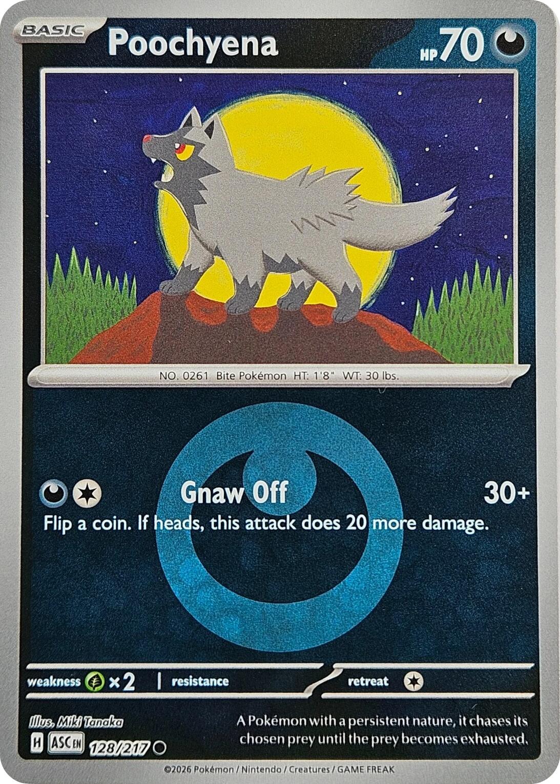 Poochyena (128/217) (Energy Symbol Pattern) [Mega Evolution: Ascended Heroes] | Clutch Gaming