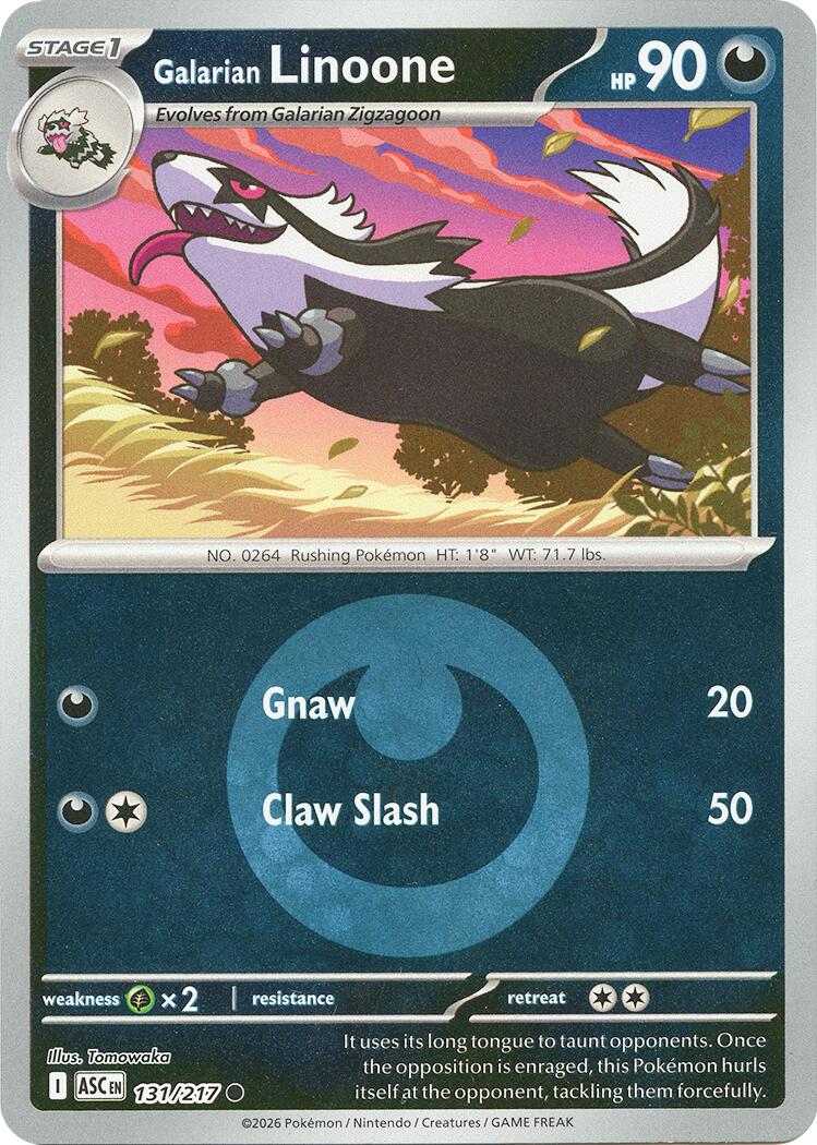 Galarian Linoone (131/217) (Energy Symbol Pattern) [Mega Evolution: Ascended Heroes] | Clutch Gaming