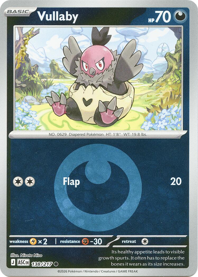 Vullaby (138/217) (Energy Symbol Pattern) [Mega Evolution: Ascended Heroes] | Clutch Gaming