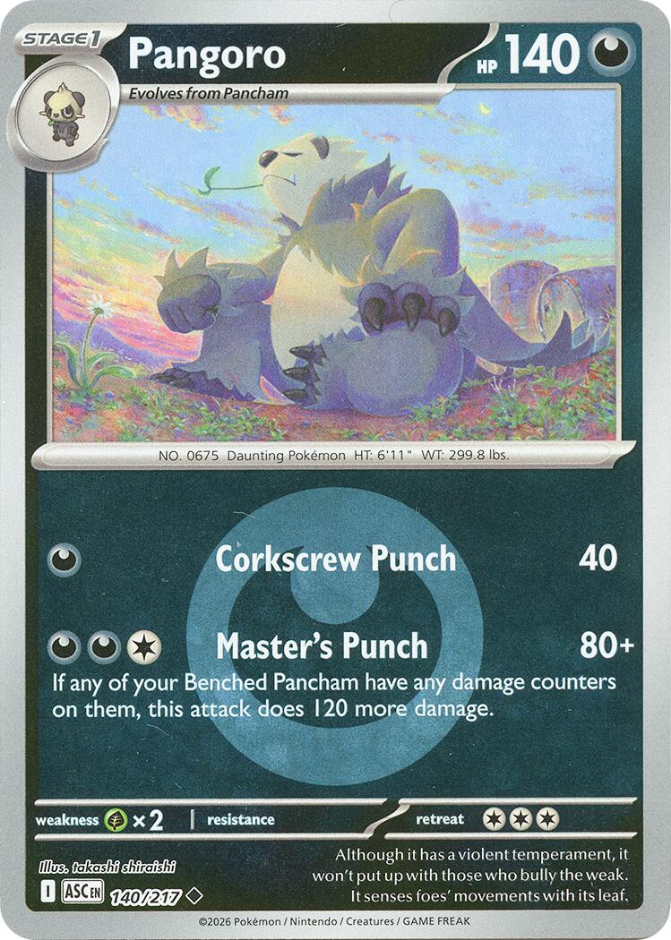 Pangoro (140/217) (Energy Symbol Pattern) [Mega Evolution: Ascended Heroes] | Clutch Gaming