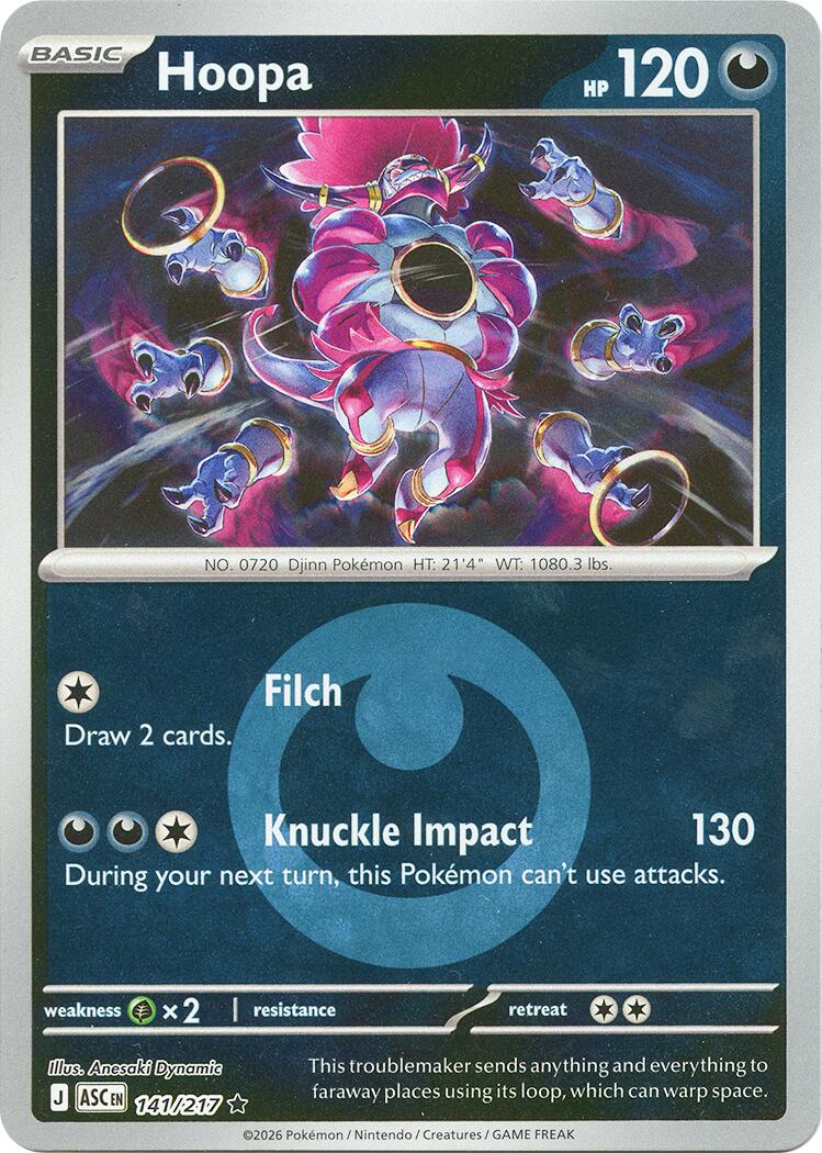 Hoopa (141/217) (Energy Symbol Pattern) [Mega Evolution: Ascended Heroes] | Clutch Gaming