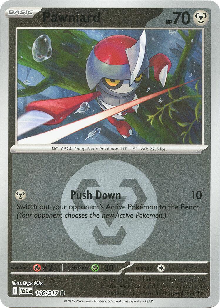 Pawniard (146/217) (Energy Symbol Pattern) [Mega Evolution: Ascended Heroes] | Clutch Gaming