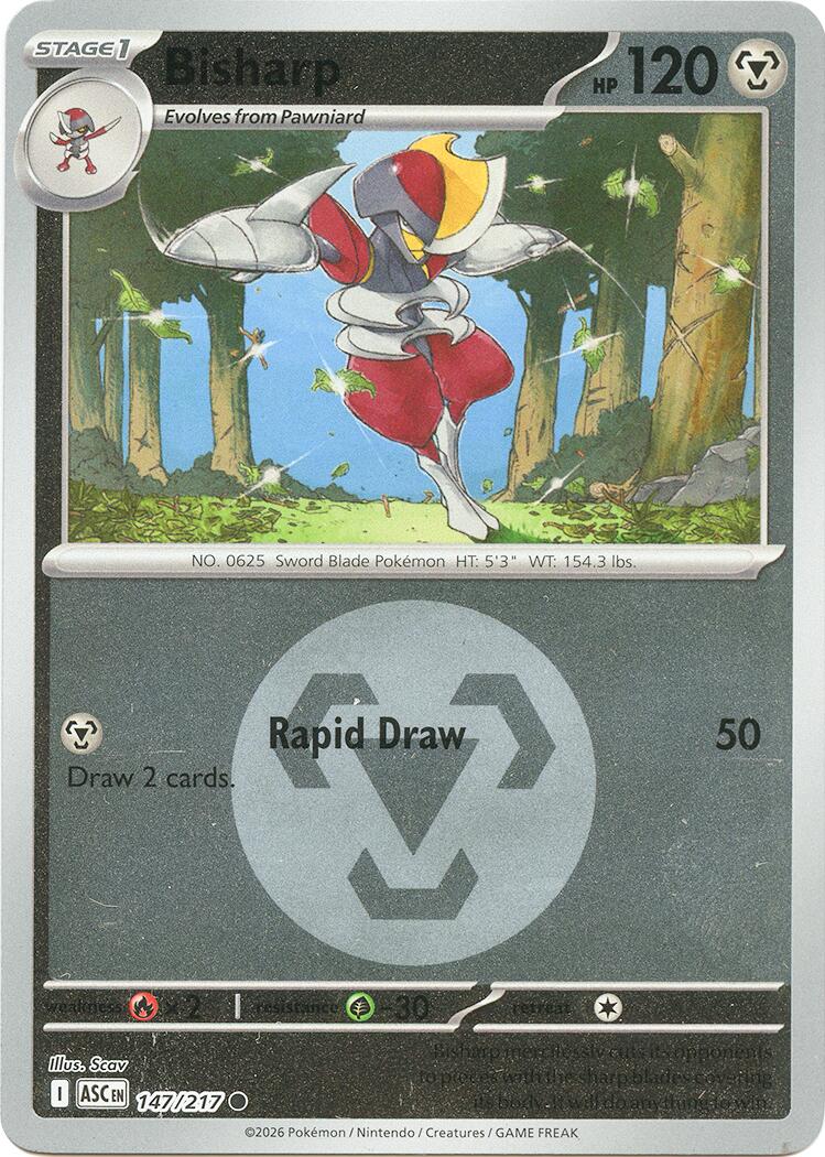 Bisharp (147/217) (Energy Symbol Pattern) [Mega Evolution: Ascended Heroes] | Clutch Gaming