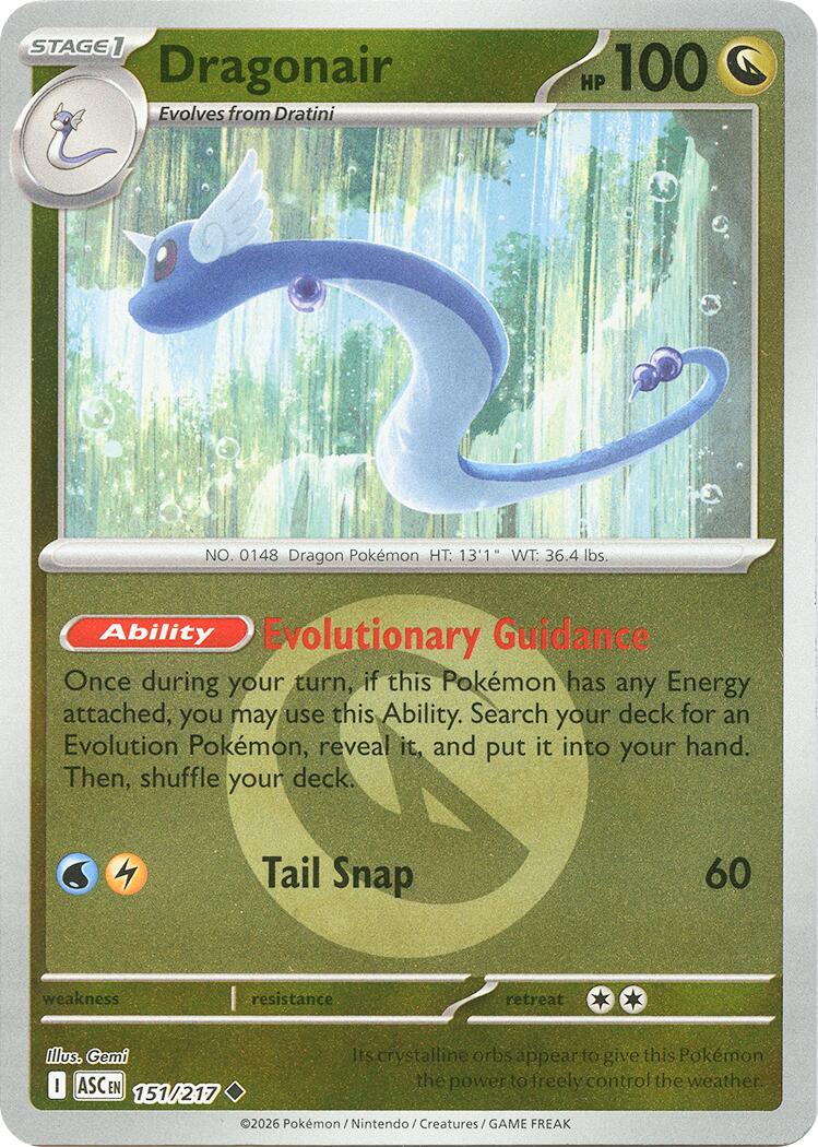 Dragonair (151/217) (Energy Symbol Pattern) [Mega Evolution: Ascended Heroes] | Clutch Gaming