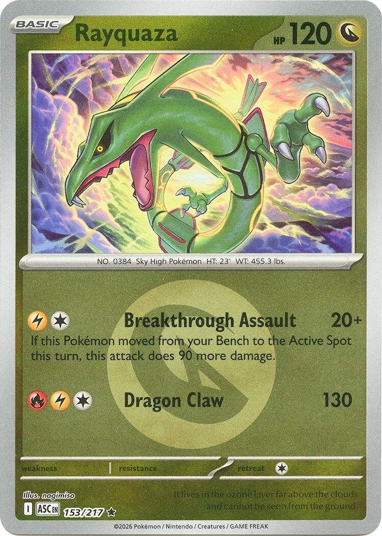 Rayquaza (153/217) (Energy Symbol Pattern) [Mega Evolution: Ascended Heroes] | Clutch Gaming