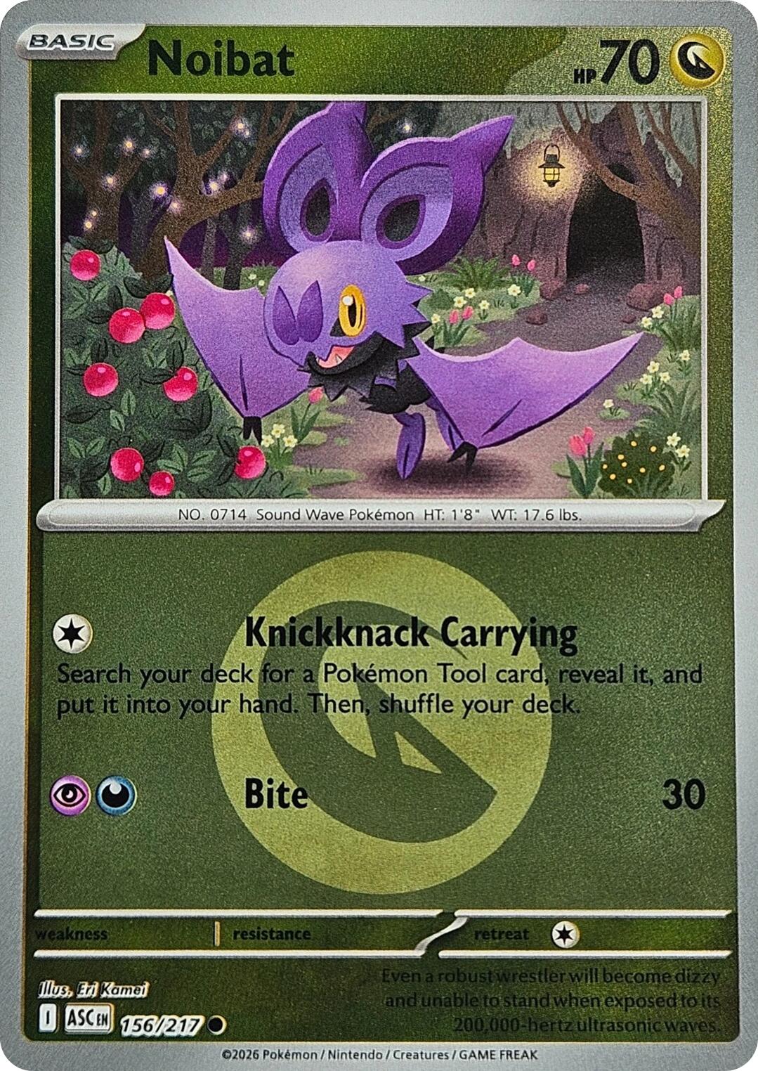 Noibat (156/217) (Energy Symbol Pattern) [Mega Evolution: Ascended Heroes] | Clutch Gaming