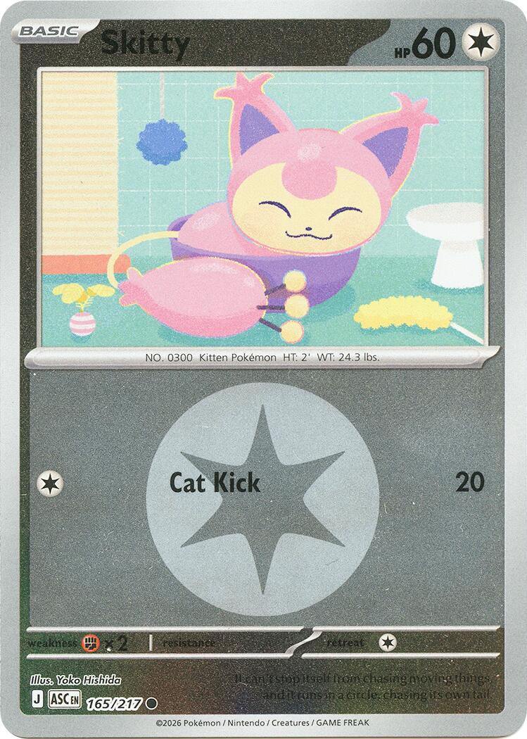 Skitty (165/217) (Energy Symbol Pattern) [Mega Evolution: Ascended Heroes] | Clutch Gaming