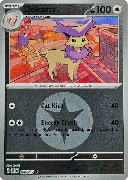 Delcatty (166/217) (Energy Symbol Pattern) [Mega Evolution: Ascended Heroes] | Clutch Gaming