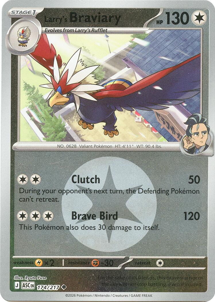 Larry's Braviary (174/217) (Energy Symbol Pattern) [Mega Evolution: Ascended Heroes] | Clutch Gaming