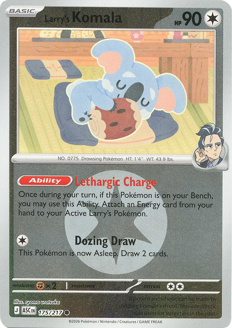 Larry's Komala (175/217) (Energy Symbol Pattern) [Mega Evolution: Ascended Heroes] | Clutch Gaming