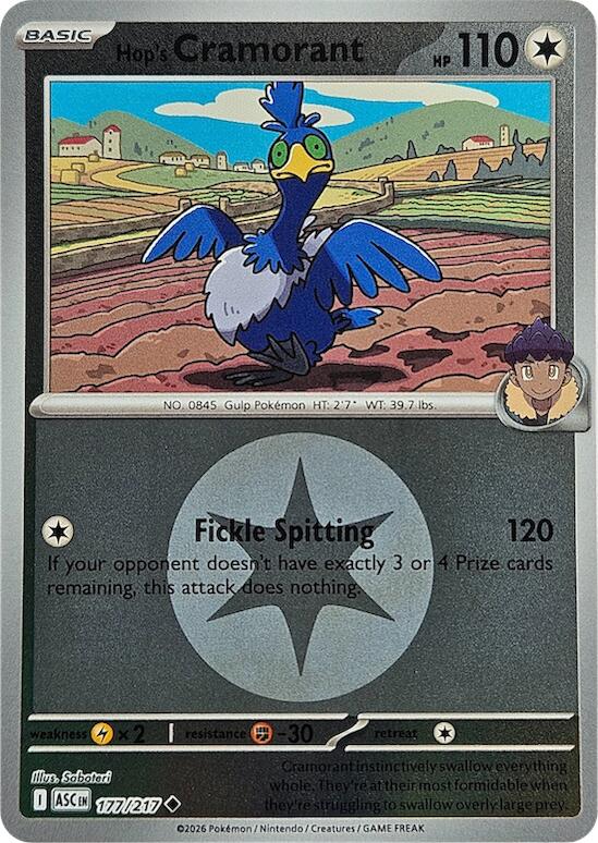 Hop's Cramorant (177/217) (Energy Symbol Pattern) [Mega Evolution: Ascended Heroes] | Clutch Gaming