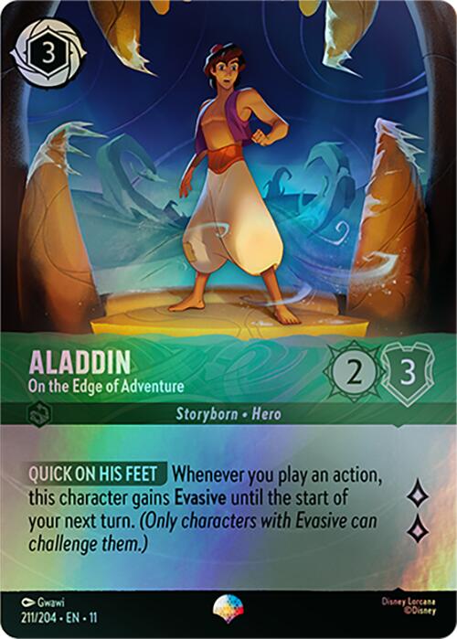 Aladdin - On the Edge of Adventure (Epic) (211/204) [Winterspell] | Clutch Gaming