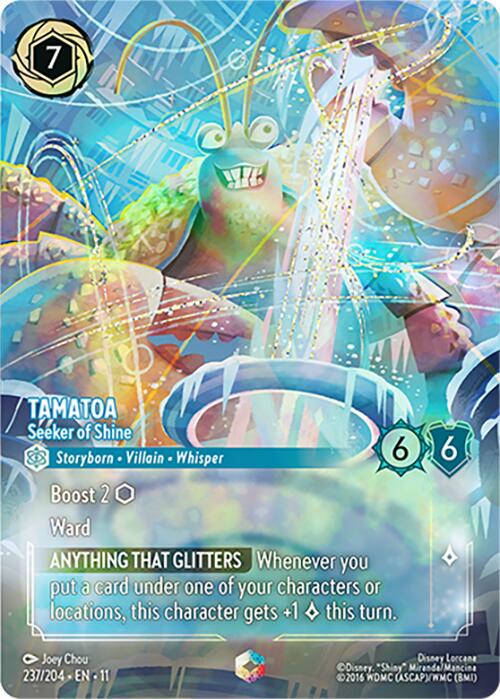 Tamatoa - Seeker of Shine (Enchanted) (237/204) [Winterspell] | Clutch Gaming