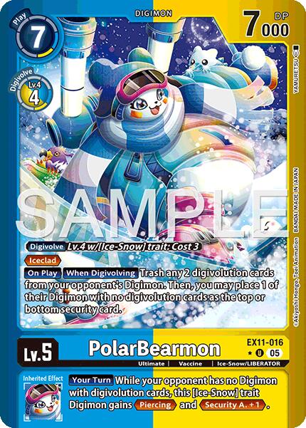 PolarBearmon [EX11-016] (Limited Foil) [Dawn of Liberator] | Clutch Gaming