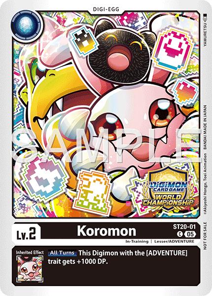 Koromon [ST20-01] (World Championship 26–27 Regionals Season 1) [Starter Deck: Protector of Light] | Clutch Gaming