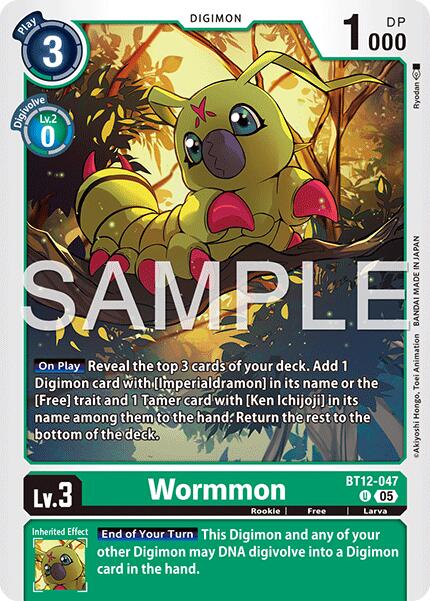 Wormmon [BT12-047] [Advanced Booster Digimon Generation] | Clutch Gaming