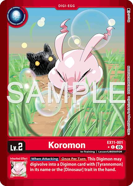 Koromon [EX11-001] (Limited Foil) [Dawn of Liberator] | Clutch Gaming