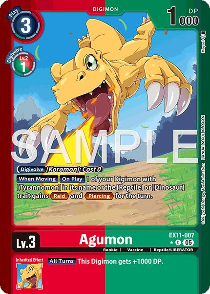 Agumon [EX11-007] (Limited Foil) [Dawn of Liberator] | Clutch Gaming