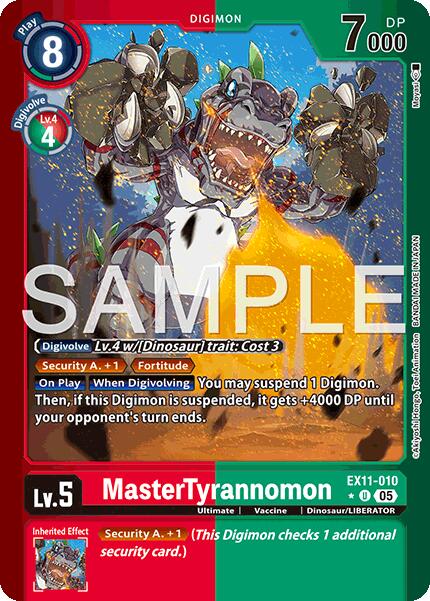 MasterTyrannomon [EX11-010] (Limited Foil) [Dawn of Liberator] | Clutch Gaming