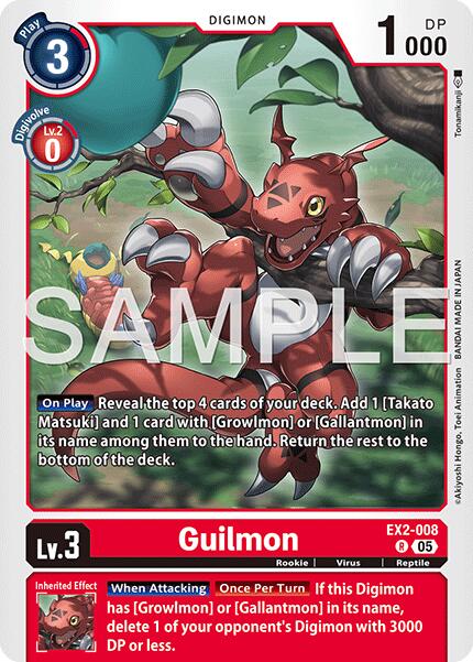 Guilmon [EX2-008] [Advanced Booster Digimon Generation] | Clutch Gaming