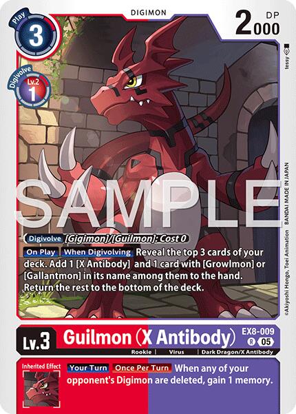 Guilmon [EX8-009] (X Antibody) [Advanced Booster Digimon Generation] | Clutch Gaming
